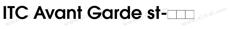 ITC Avant Garde st字体转换